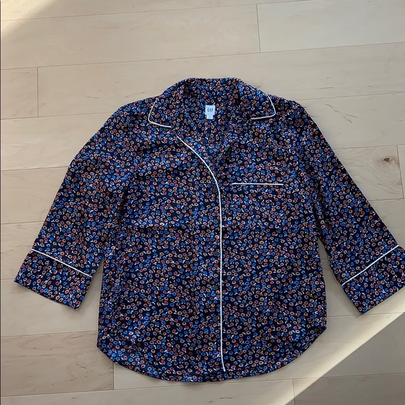Gap Floral Pajama Style Top - Picture 1 of 7